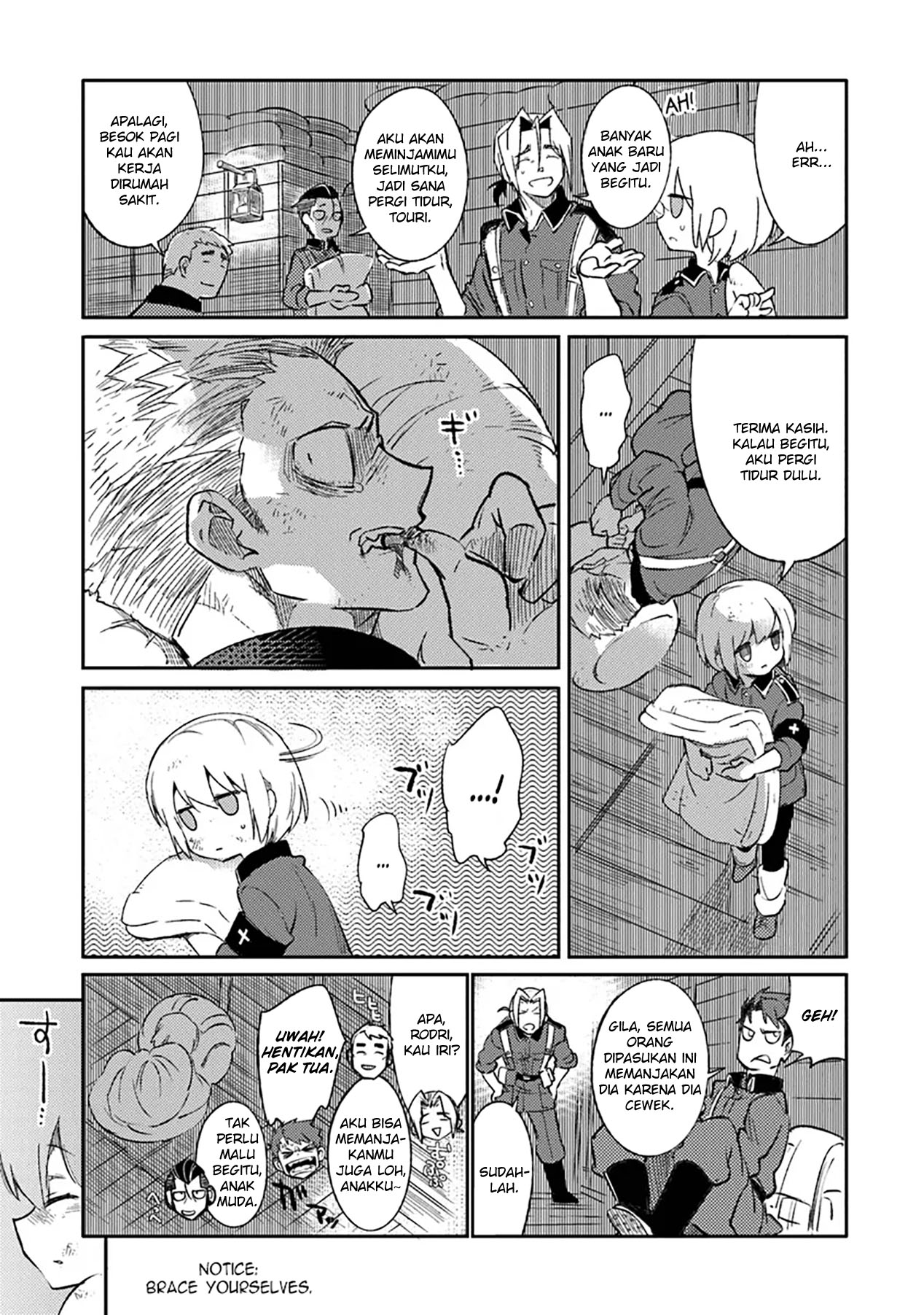 TS Eiseihei-san no Senjou Nikki Chapter 08 Gambar 16