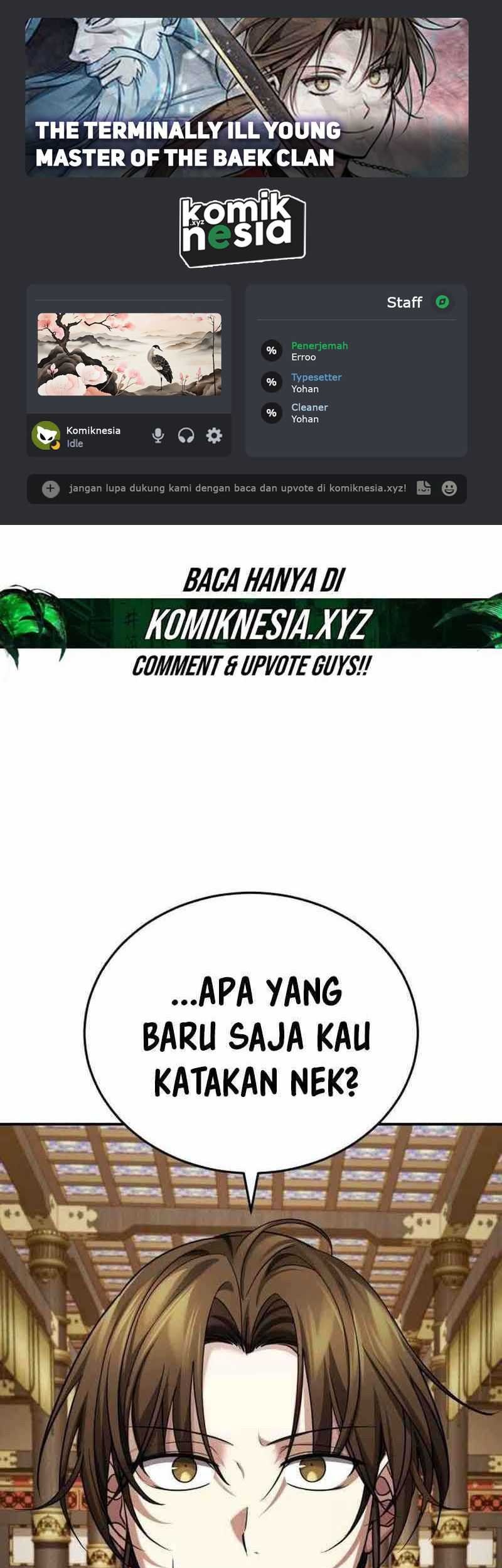 Komik The Terminally Ill Young Master of the Baek Clan Chapter 33 gambar nomor 1