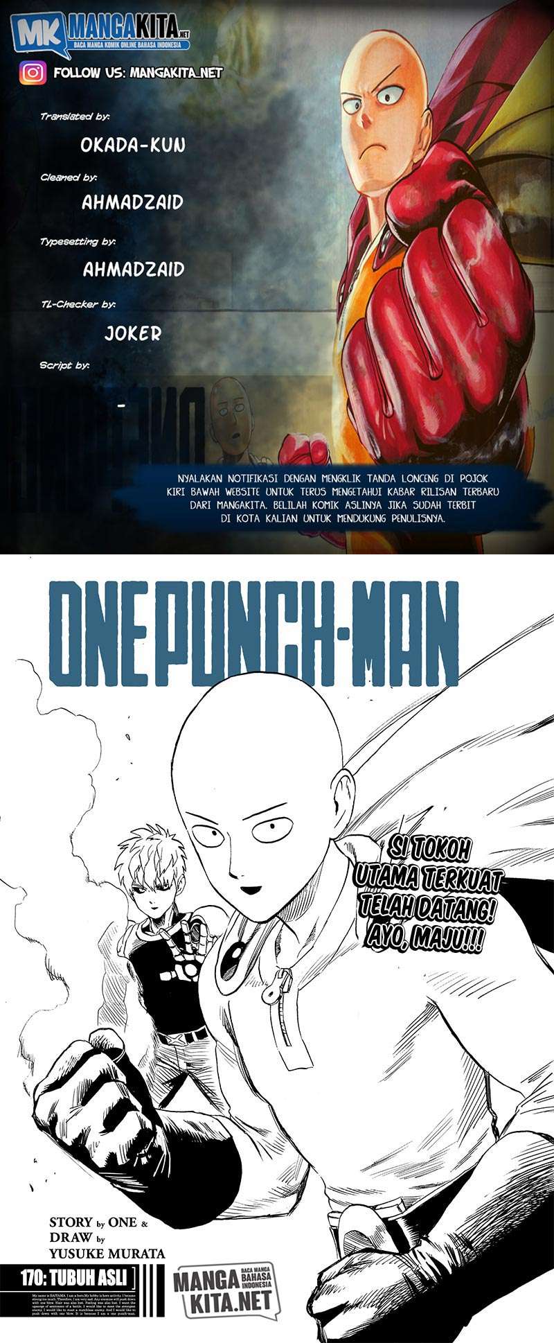Komik One Punch Man Chapter 170 gambar nomor 1