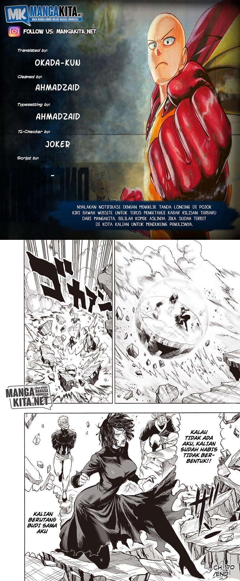 One Punch Man Chapter 170 Gambar 25