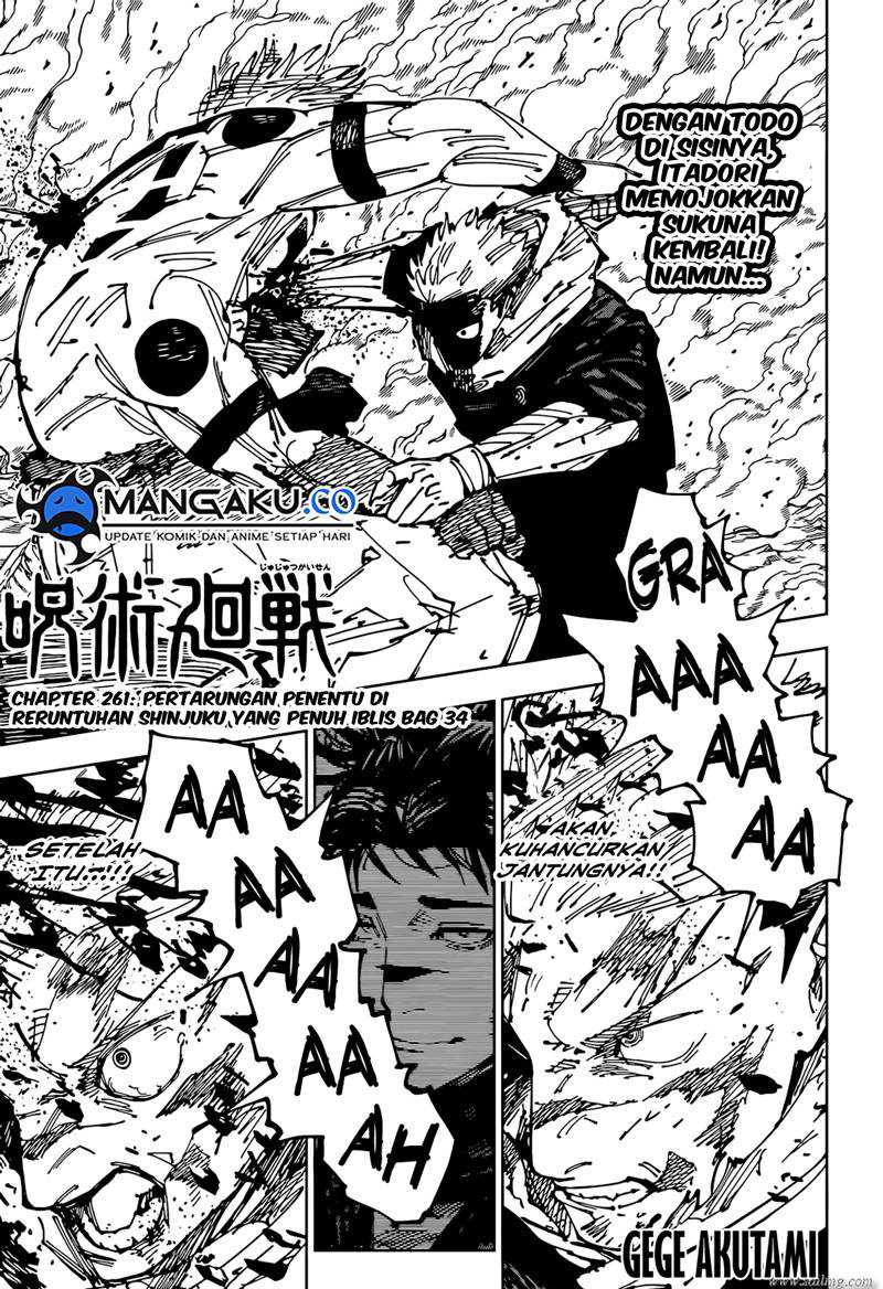 Manga Jujutsu Kaisen Chapter 261 gambar nomor 2