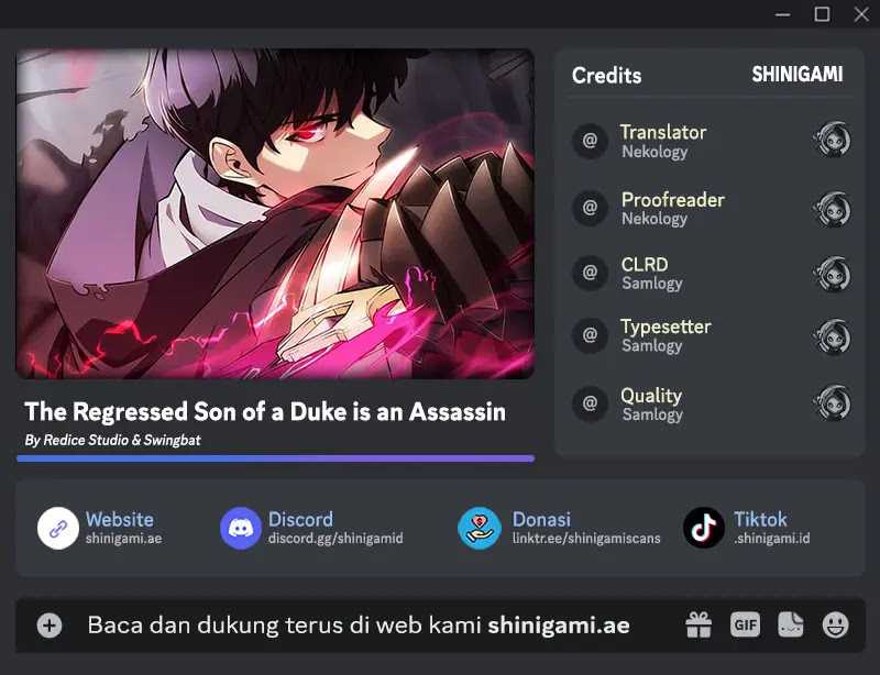 Komik The Regressed Son Of A Duke Is An Assassin Chapter 24 gambar nomor 1