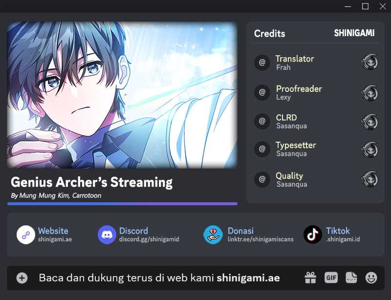 Komik Genius Archer’s Streaming Chapter 19 gambar nomor 1