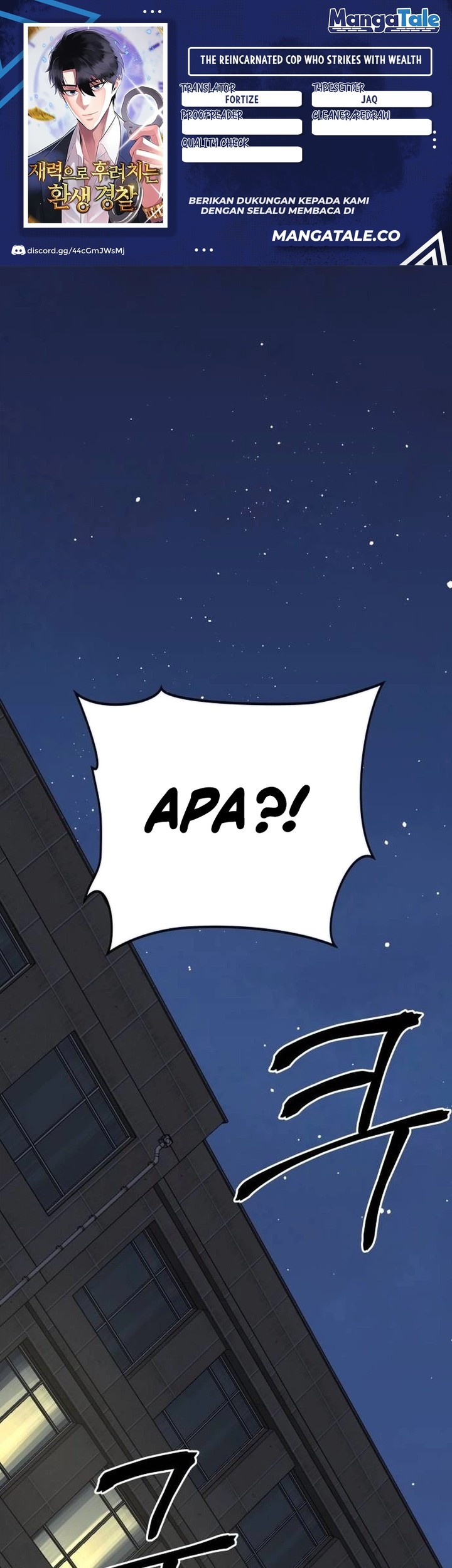 Komik The Reincarnated Cop Who Strikes With Wealth Chapter 15 gambar nomor 1