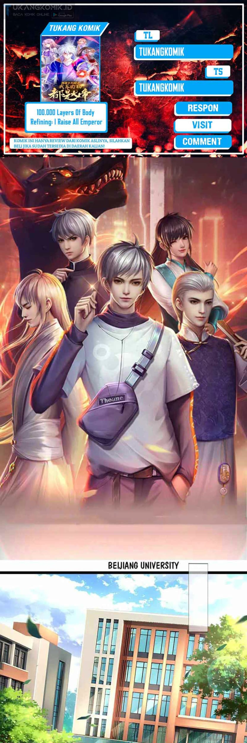 Komik 100.000 Layers Of Body Refining: I Raise All Emperor Chapter 246 gambar nomor 1
