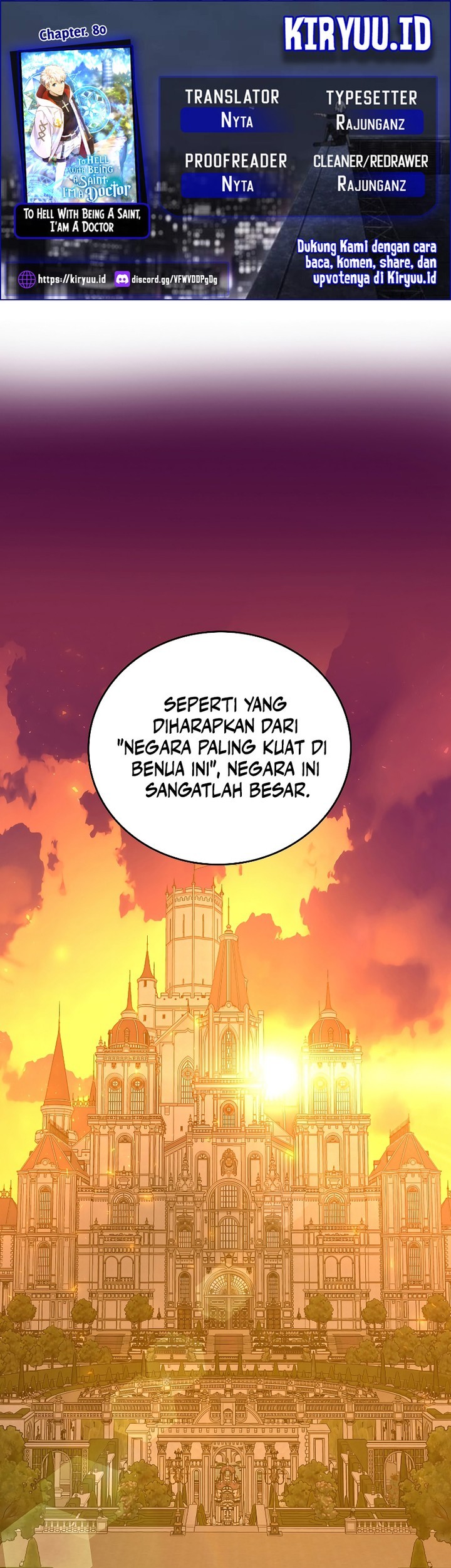 Komik To Hell With Being a Saint, I’m a Doctor Chapter 80 gambar nomor 1