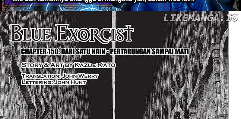 Manga Ao no Exorcist Chapter 150 gambar nomor 2