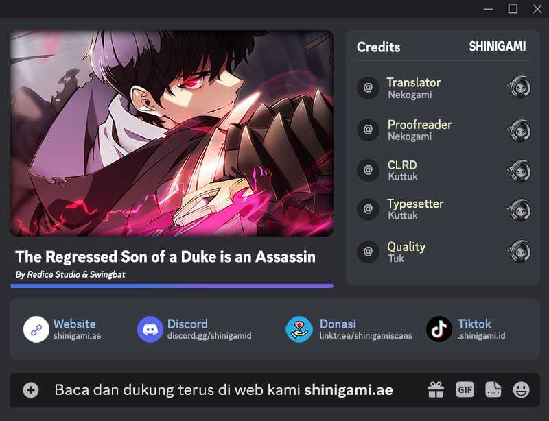 Komik The Regressed Son Of A Duke Is An Assassin Chapter 30 gambar nomor 1