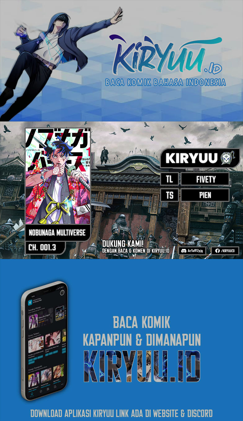 Komik Nobunaga Multiverse Chapter 01.3 gambar nomor 1