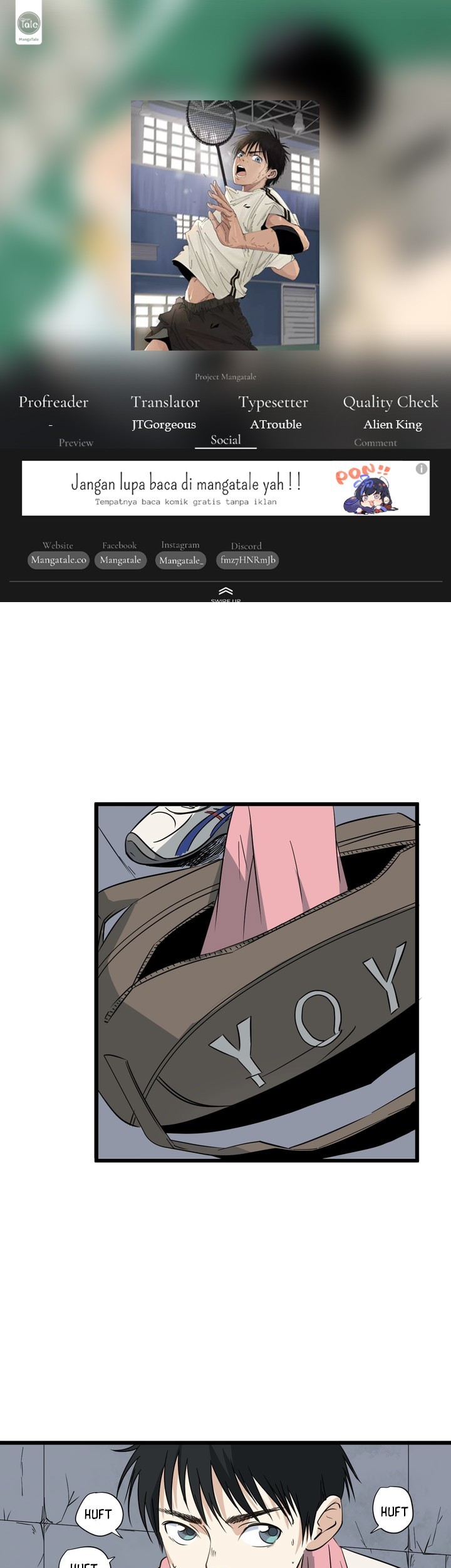 Komik Badminton Ghost Chapter 17 gambar nomor 1