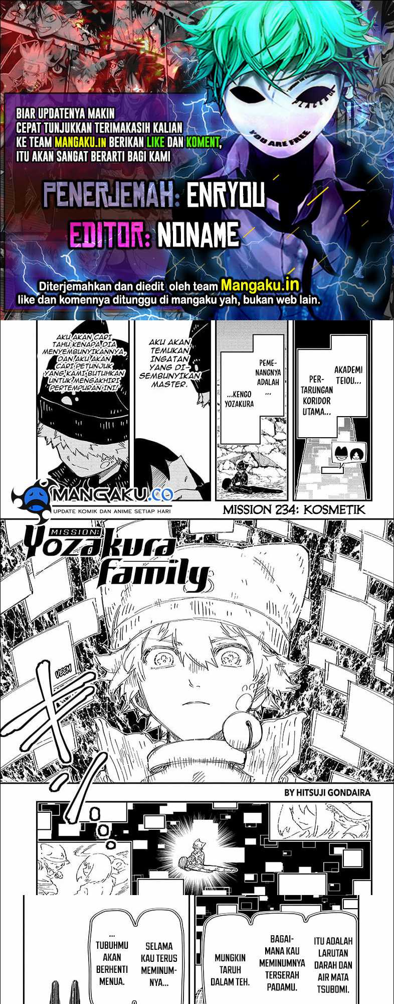 Komik Mission: Yozakura Family Chapter 234 gambar nomor 1