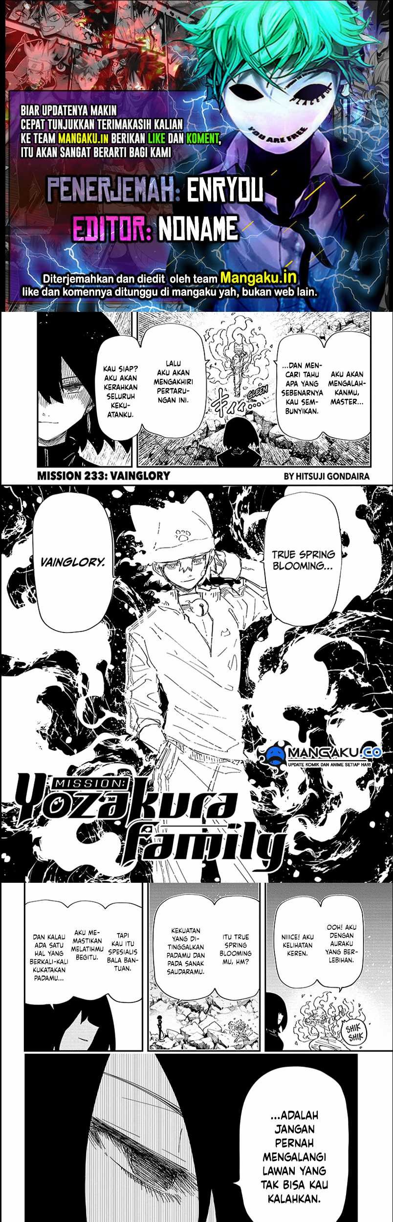 Komik Mission: Yozakura Family Chapter 233 gambar nomor 1