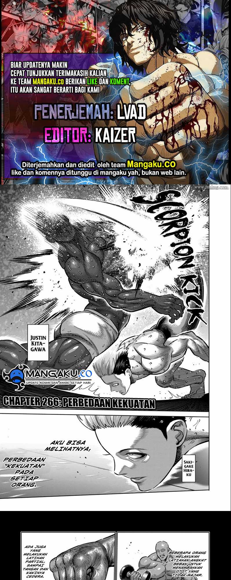 Komik Kengan Omega Chapter 266 gambar nomor 1
