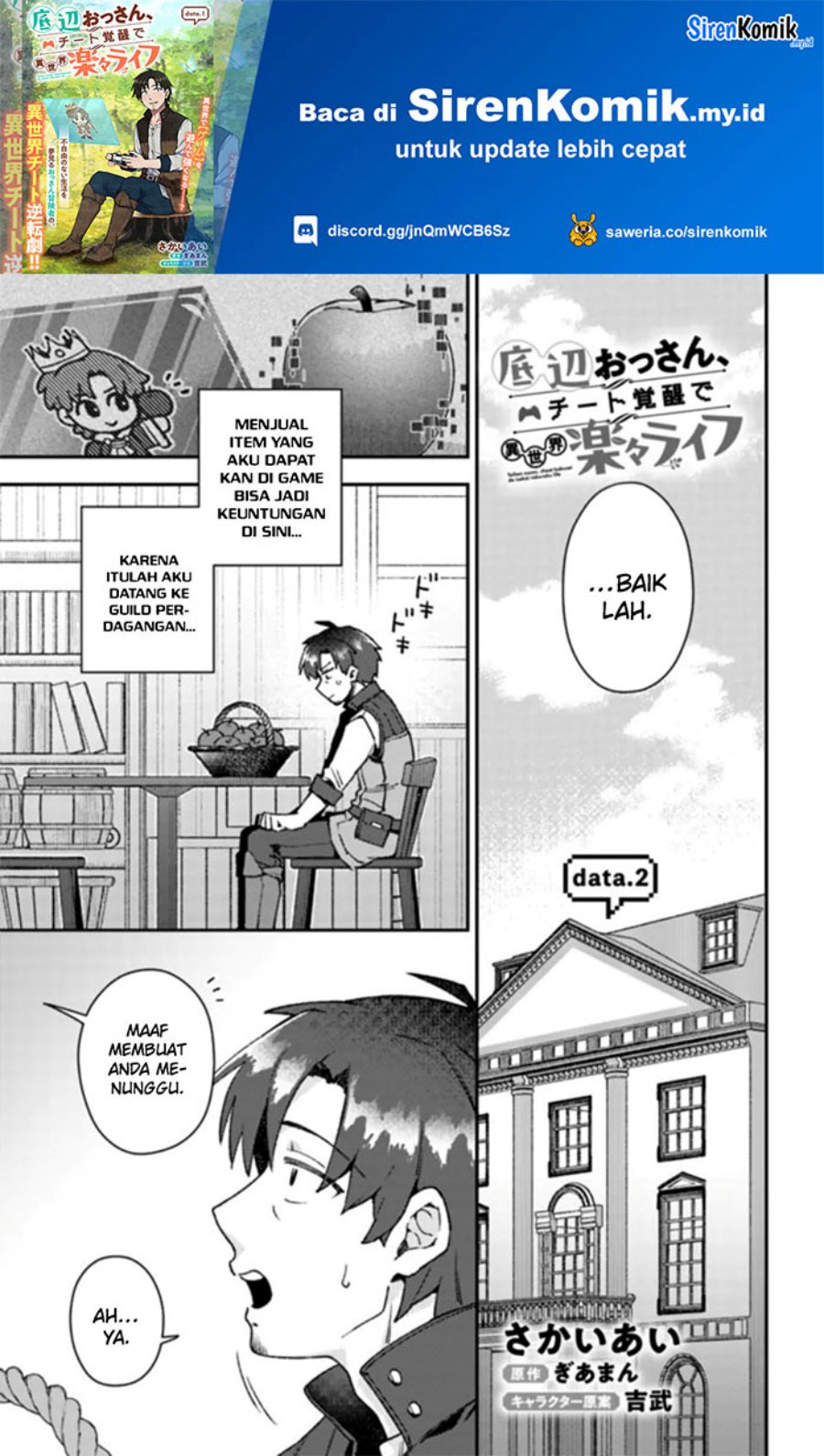 Manga, Manhua Teihen Ossan, Cheat Kokusei de Isekai Rakuraku Life Chapter 02 gambar nomor 2