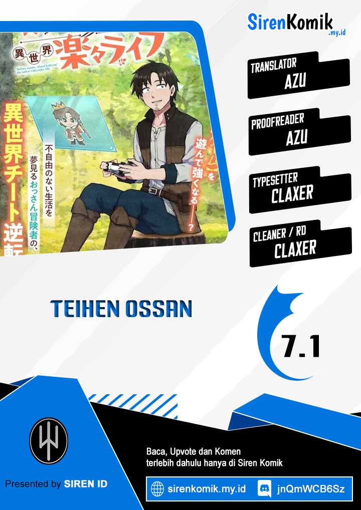 Komik Teihen Ossan, Cheat Kokusei de Isekai Rakuraku Life Chapter 07.1 gambar nomor 1