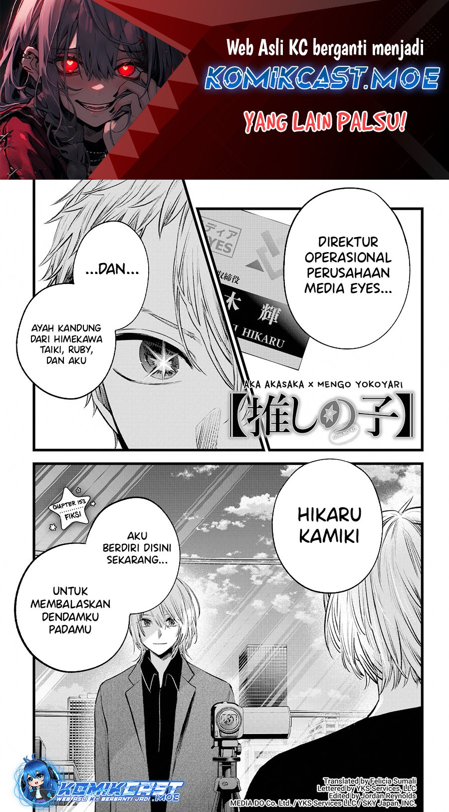 Manga Oshi no Ko Chapter 153 gambar nomor 2