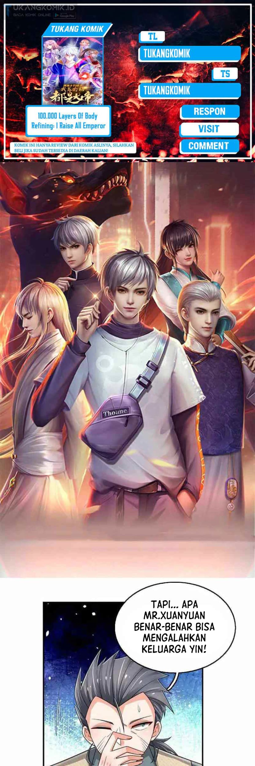 Komik 100.000 Layers Of Body Refining: I Raise All Emperor Chapter 255 gambar nomor 1