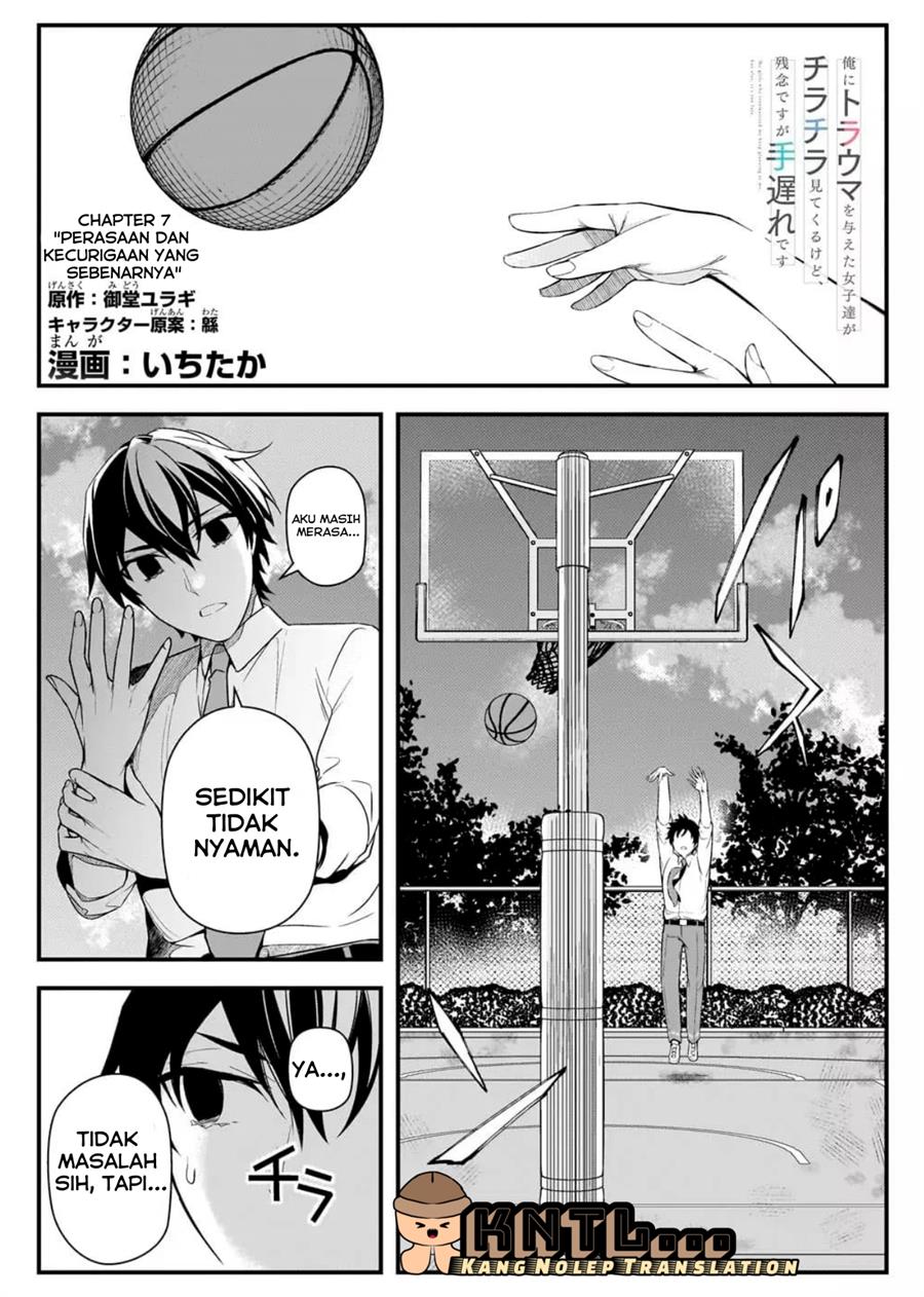 Komik Ore ni Trauma wo Ataeta Joshi-tachi ga Chirachira Mitekuru kedo, Zannen desu ga Teokure desu Chapter 07 gambar nomor 1