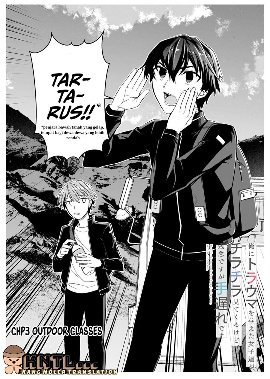 Manga Ore ni Trauma wo Ataeta Joshi-tachi ga Chirachira Mitekuru kedo, Zannen desu ga Teokure desu Chapter 03 gambar nomor 2