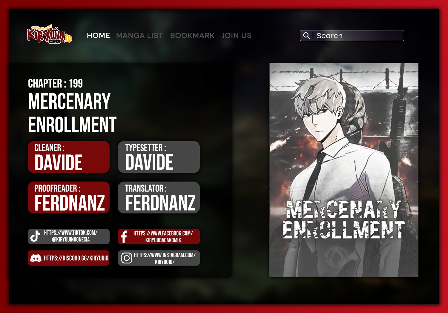 Komik Mercenary Enrollment Chapter 199 gambar nomor 1