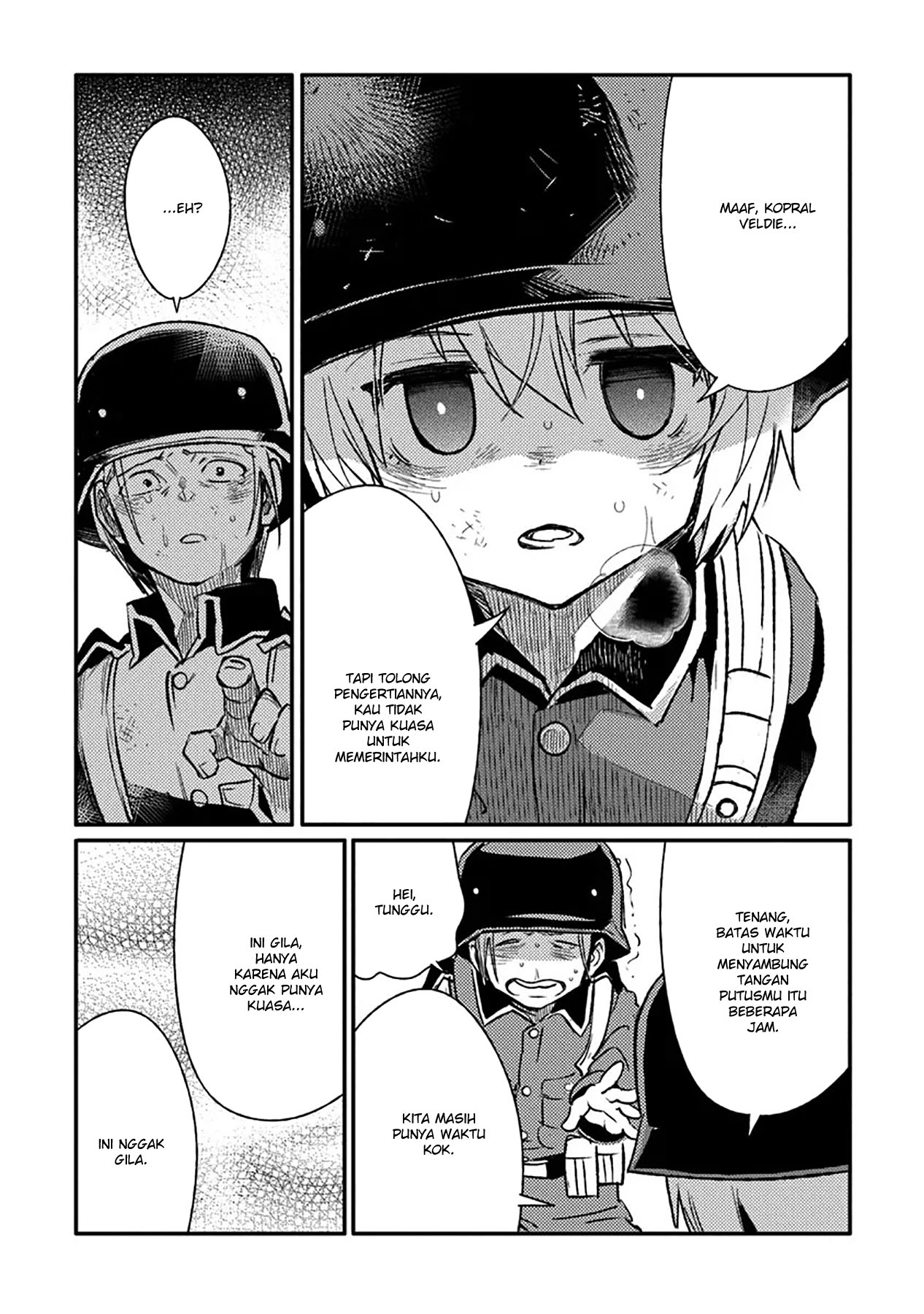 TS Eiseihei-san no Senjou Nikki Chapter 10 Gambar 15