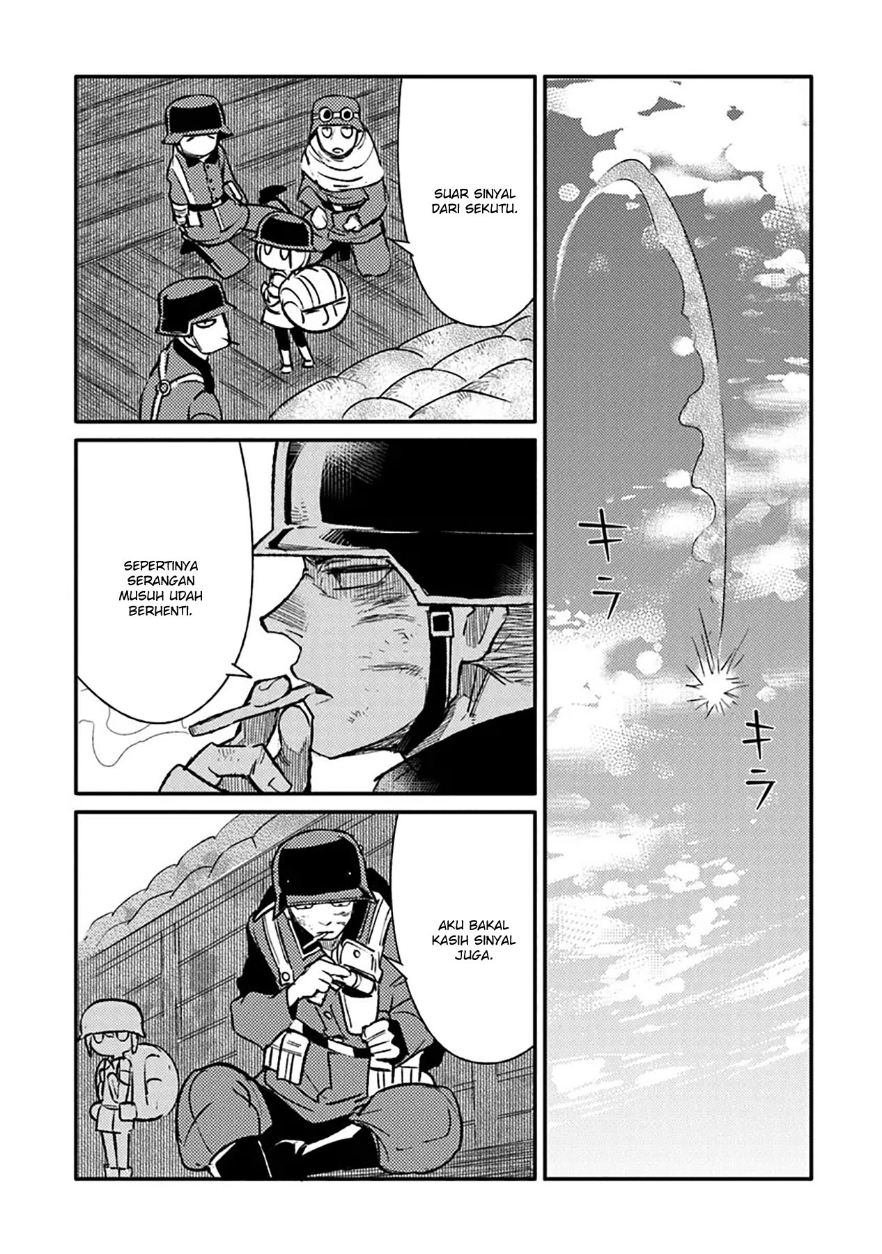 TS Eiseihei-san no Senjou Nikki Chapter 10 Gambar 24