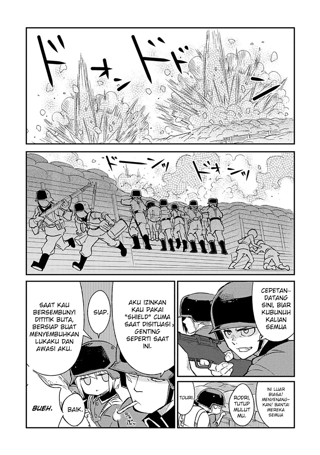 TS Eiseihei-san no Senjou Nikki Chapter 09 Gambar 21