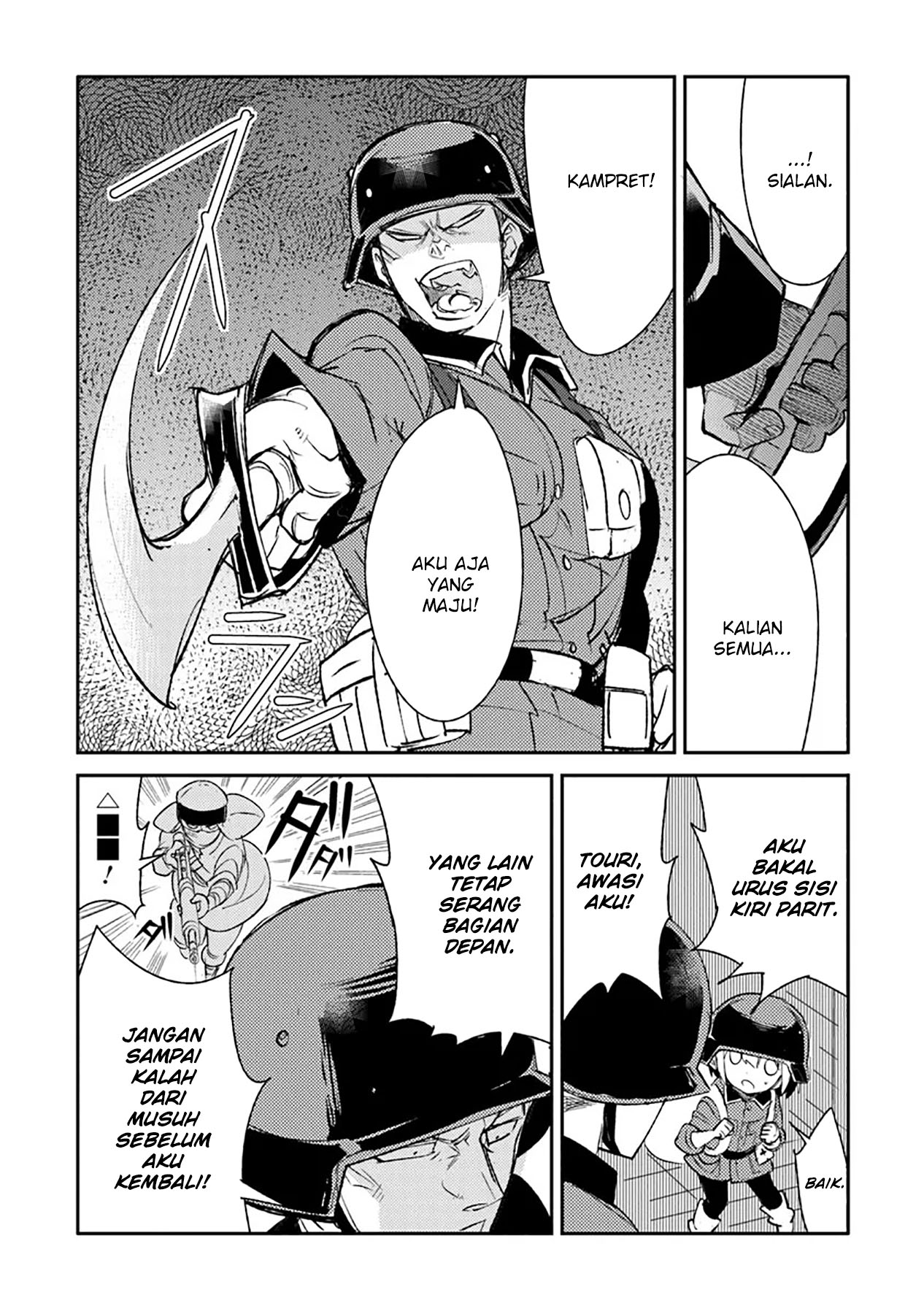 TS Eiseihei-san no Senjou Nikki Chapter 09 Gambar 36