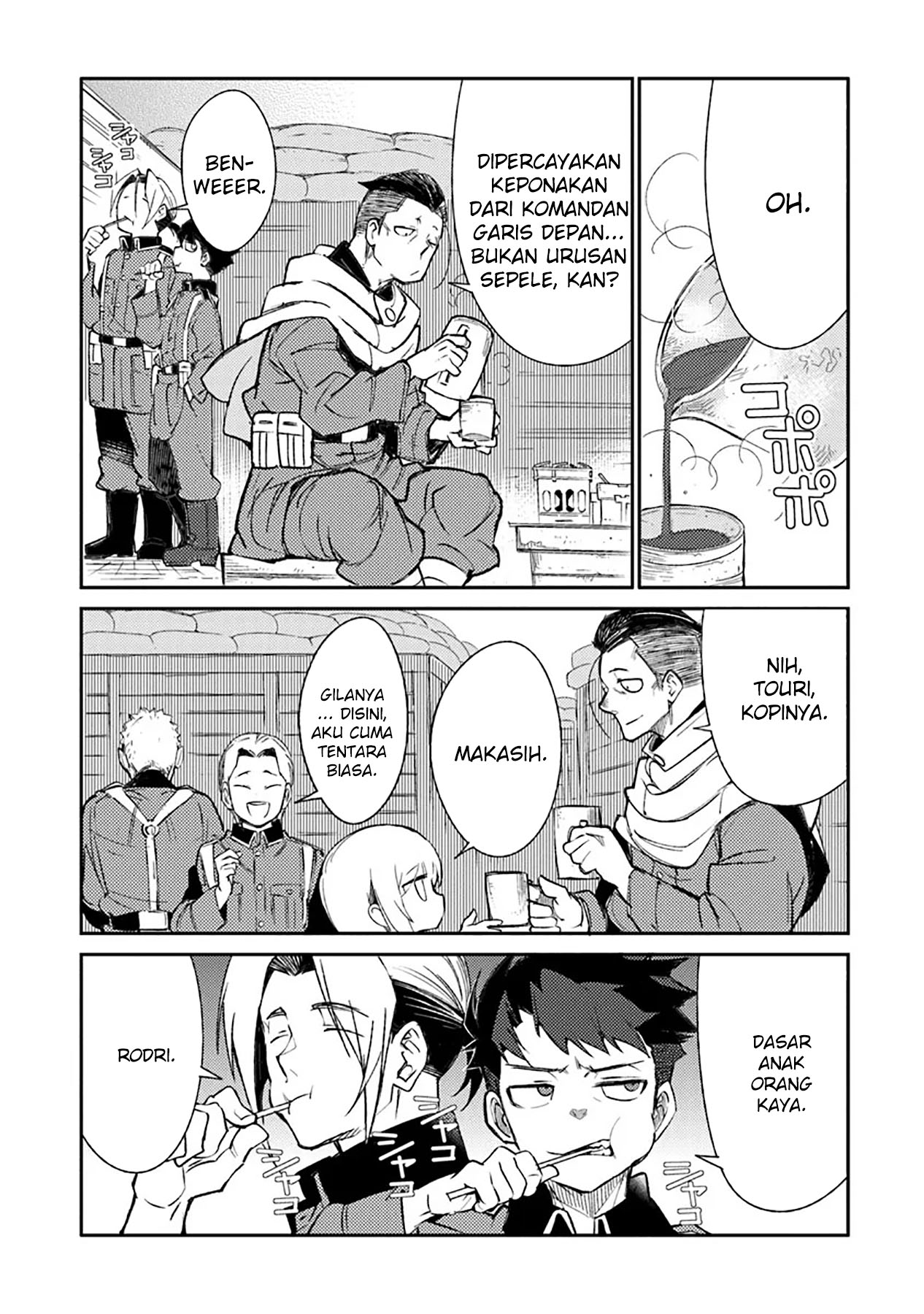 TS Eiseihei-san no Senjou Nikki Chapter 09 Gambar 4