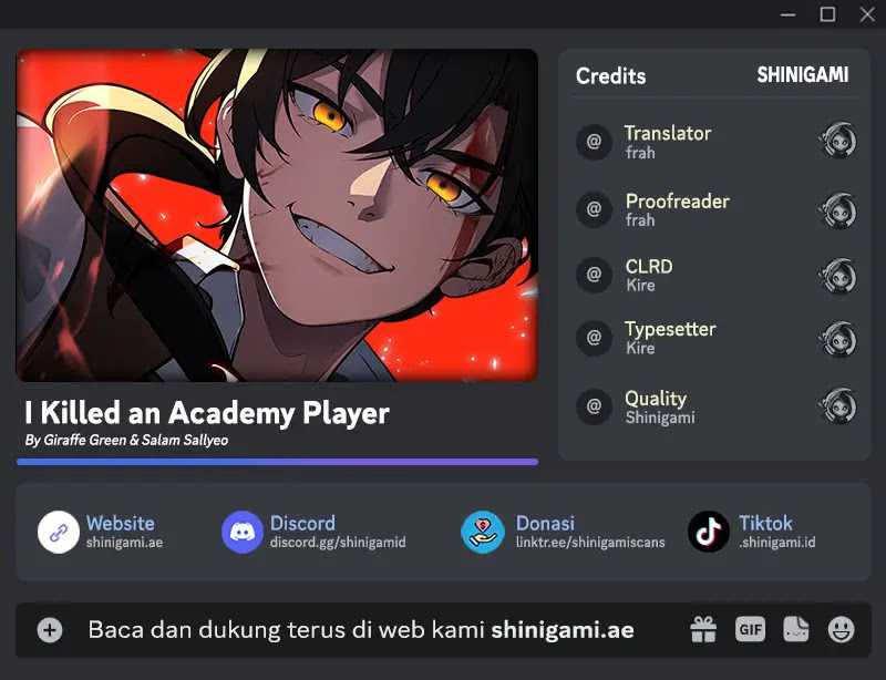 Komik I Killed An Academy Player Chapter 45 gambar nomor 1