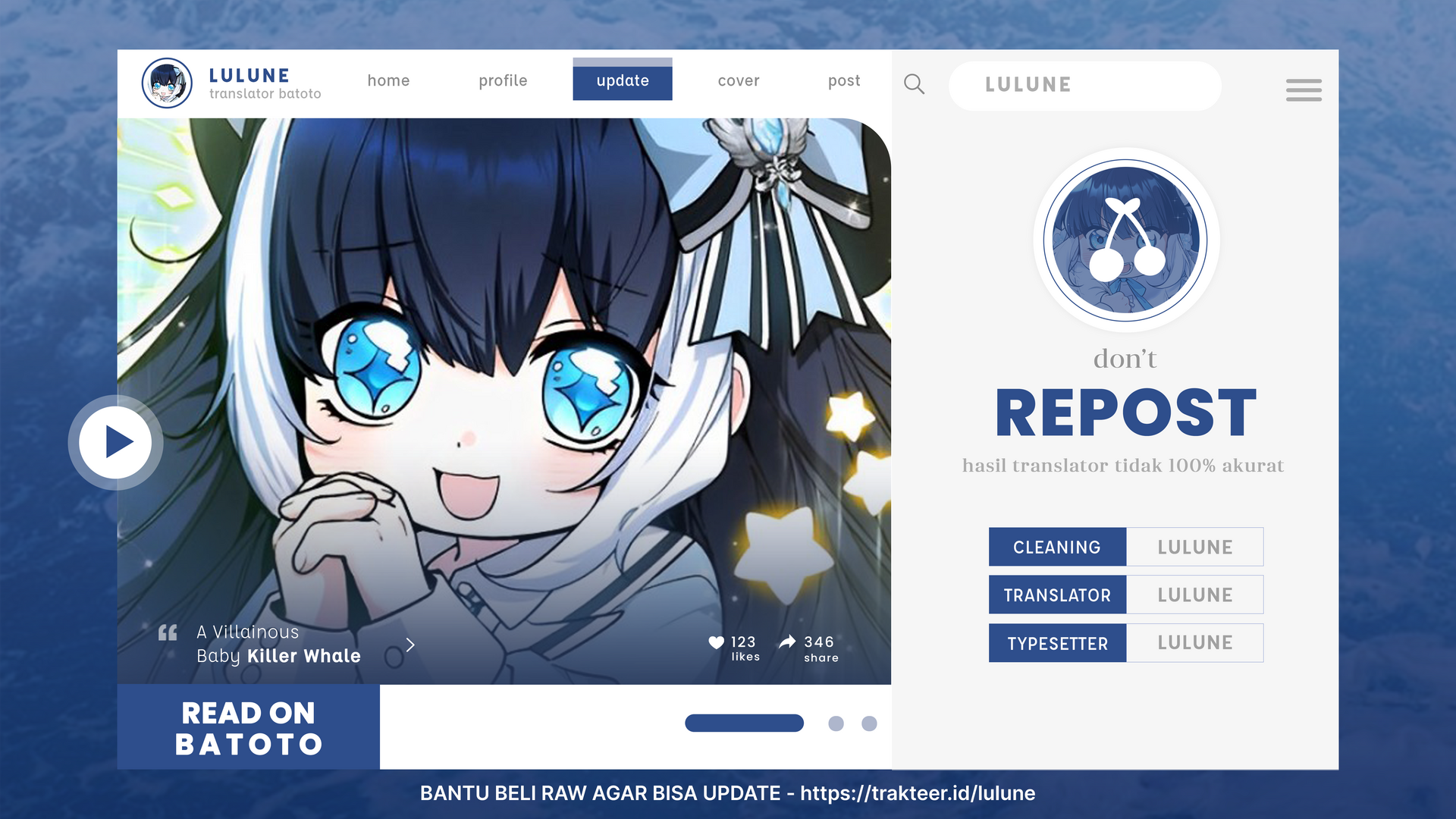 Komik Black Killer Whale Baby Chapter 28 gambar nomor 1