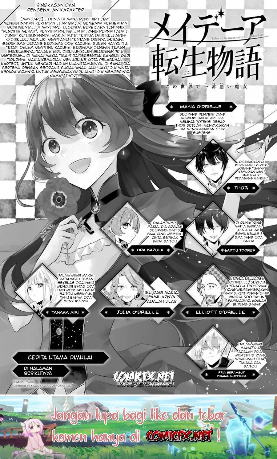 Manga Maydare Tensei Monogatari: Kono Sekai de Ichiban Warui Majo Chapter 04 gambar nomor 2