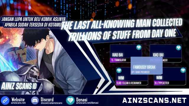Komik The Last All-Knowing Man Collected Trillions of Stuff from Day One Chapter 16 gambar nomor 1