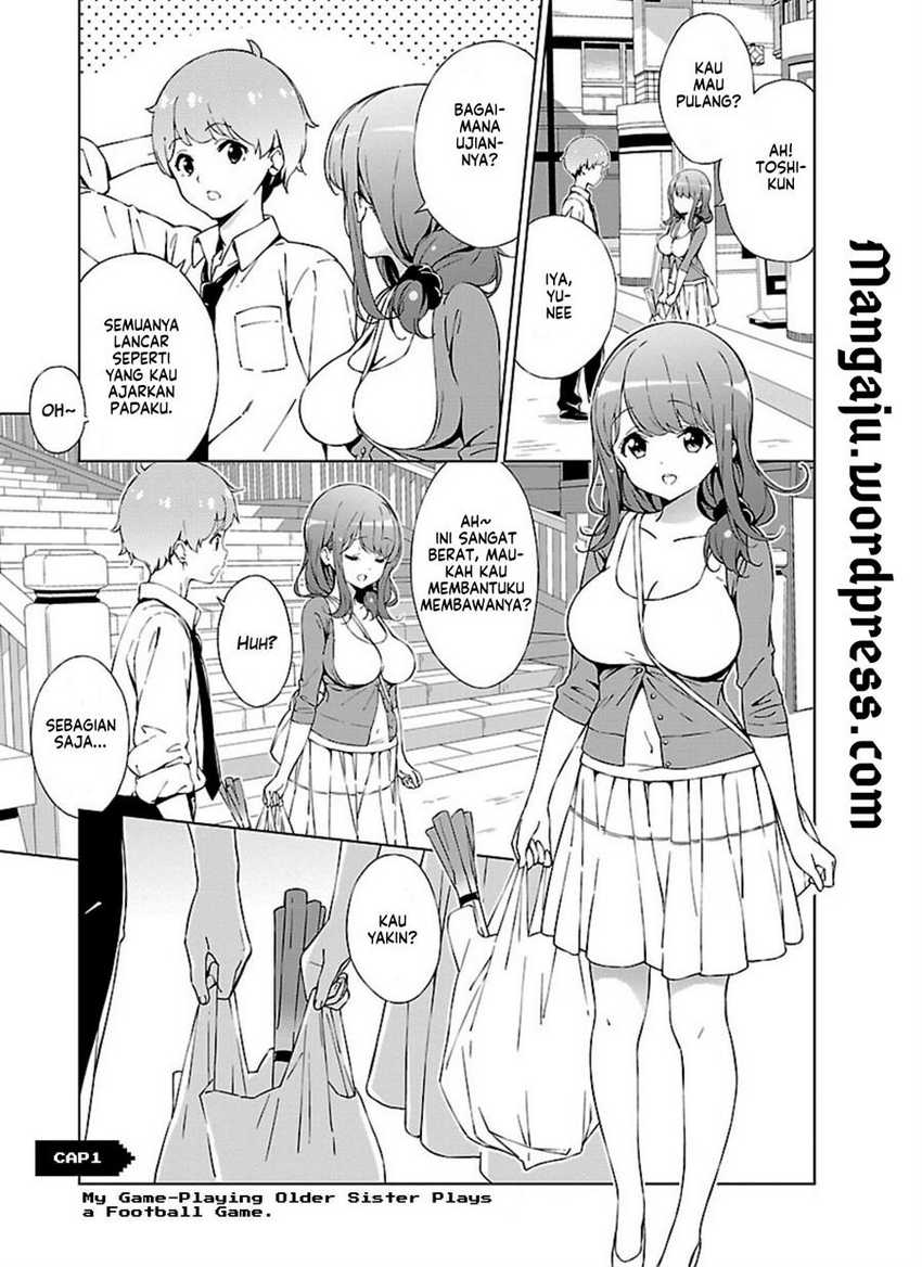 Manga Onee-chan wa Game o Suruto Hito ga Kawaru Onee-chan Chapter 01 gambar nomor 2