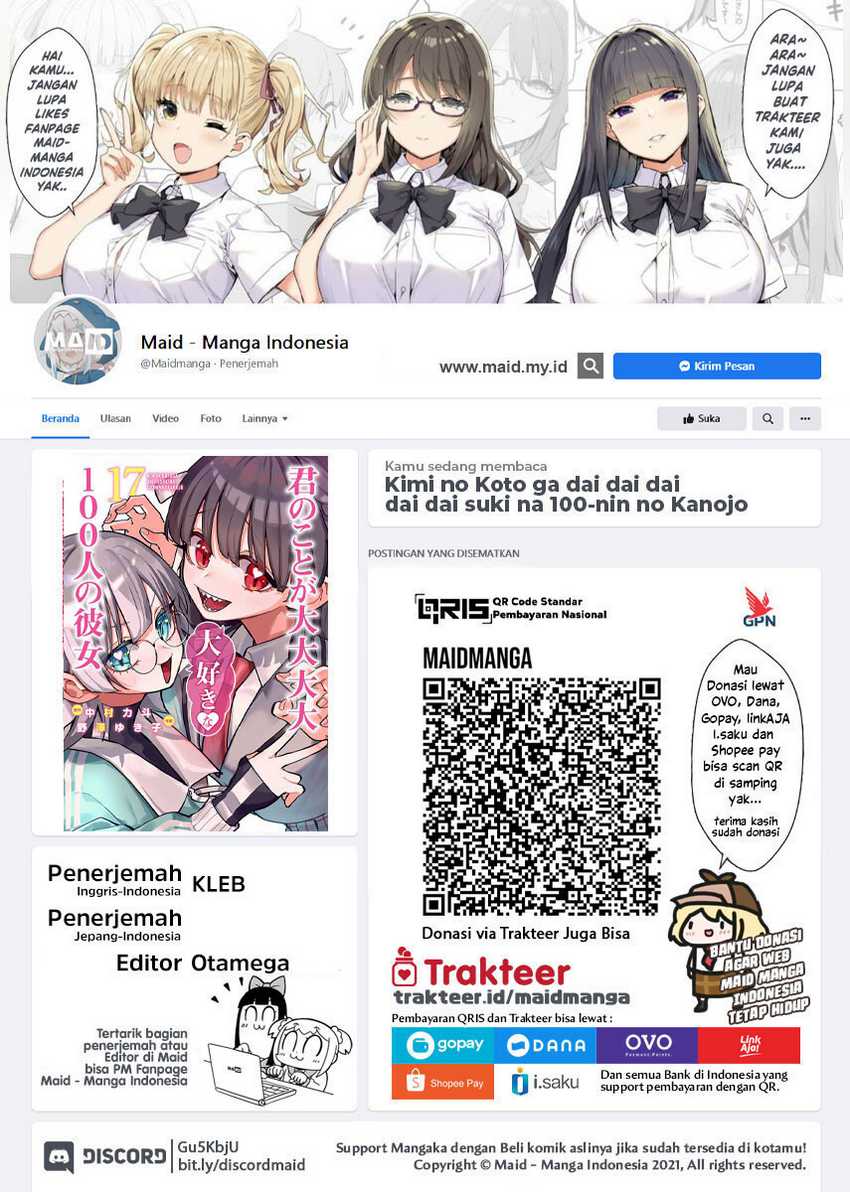 Manga Kimi no Koto ga Dai Dai Dai Dai Daisuki na 100-ri no Kanojo Chapter 121 gambar nomor 2