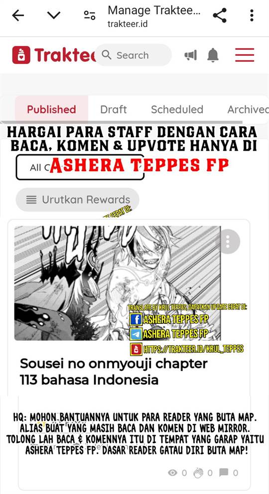 Sousei no Onmyouji Chapter 112.1 Gambar 19