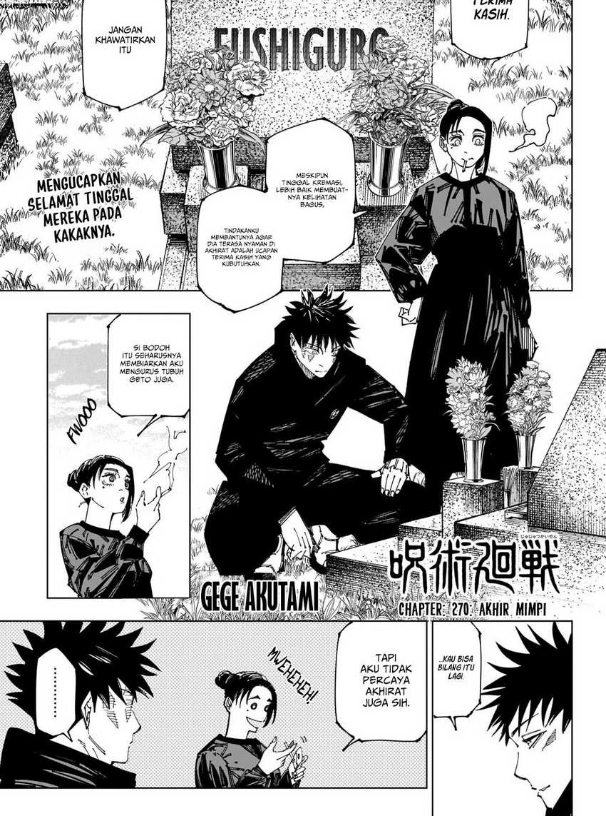 Jujutsu Kaisen Chapter 270 Gambar 3