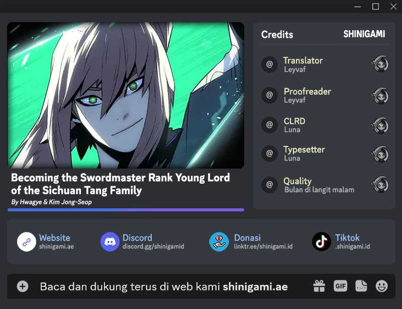 Komik Becoming the Swordmaster Rank Young Lord of the Sichuan Tang Family Chapter 39 gambar nomor 1