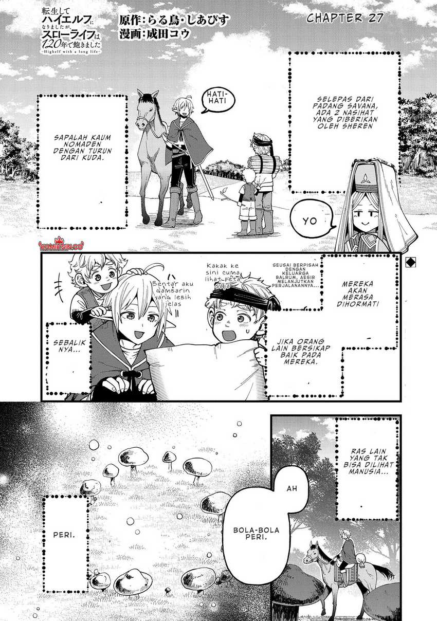 Manga Tensei Shite High Elf ni Narimashitaga, Slow Life wa 120-nen de Akimashita Chapter 27 gambar nomor 2