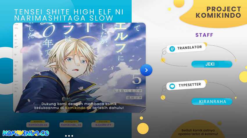 Komik Tensei Shite High Elf ni Narimashitaga, Slow Life wa 120-nen de Akimashita Chapter 26 gambar nomor 1