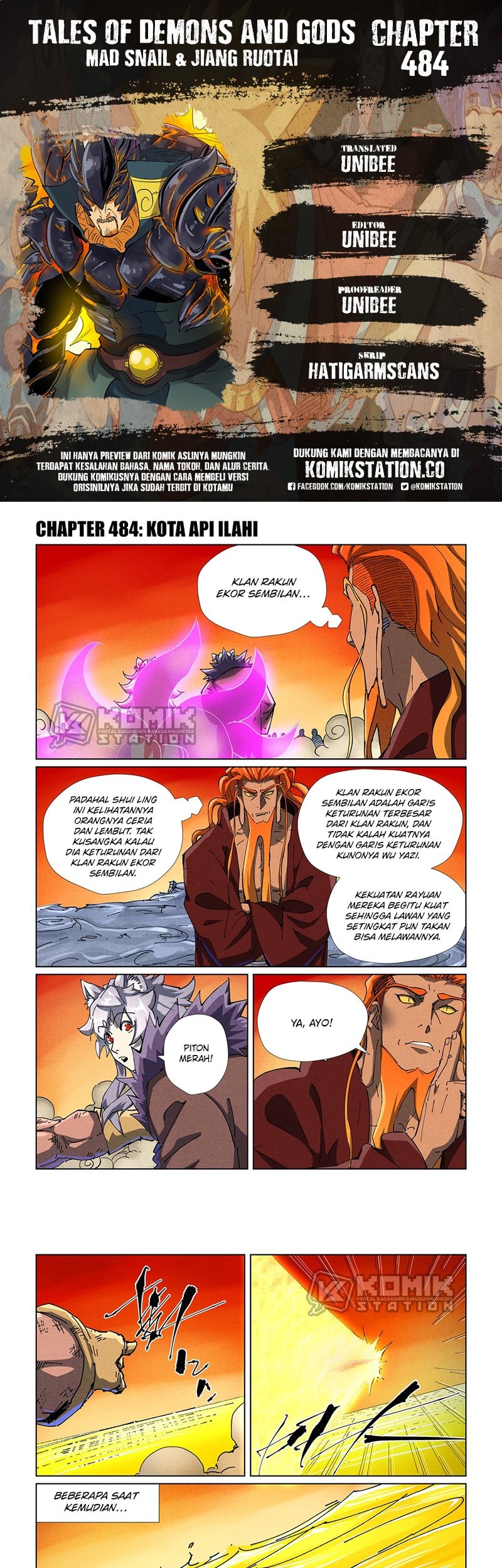 Komik Tales of Demons and Gods Chapter 484 gambar nomor 1