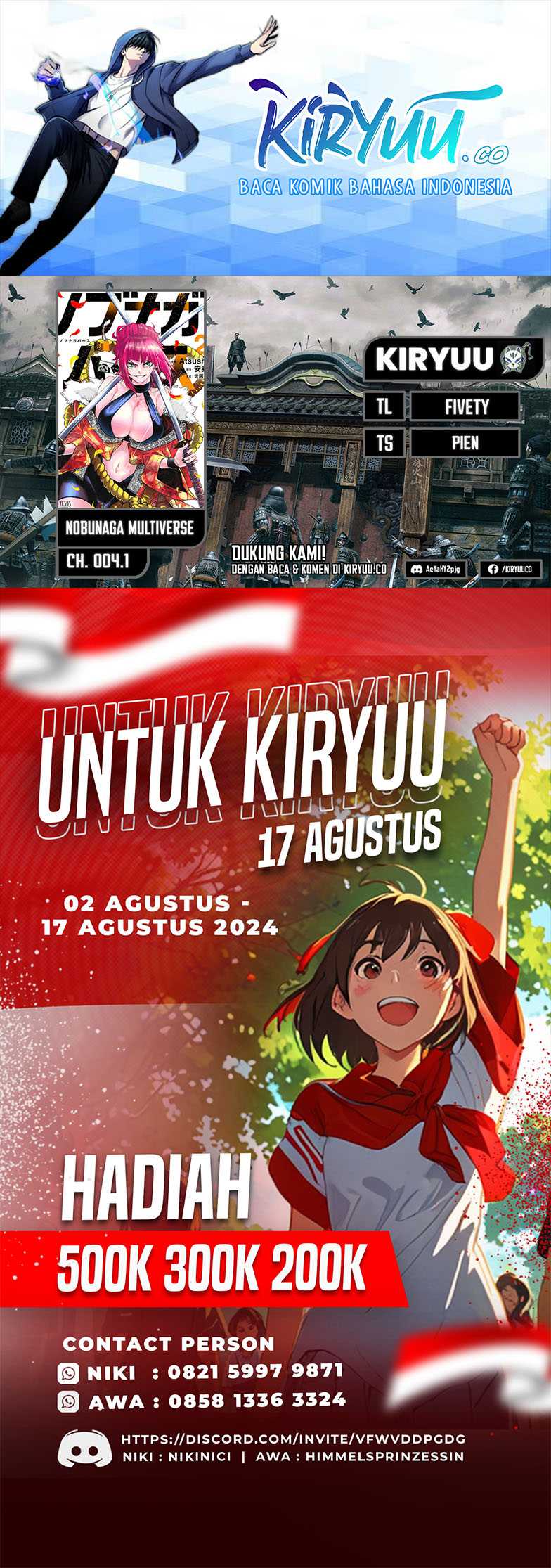 Komik Nobunaga Multiverse Chapter 04.1 gambar nomor 1