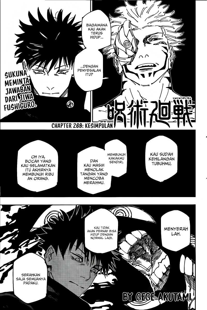 Manga Jujutsu Kaisen Chapter 268 gambar nomor 2