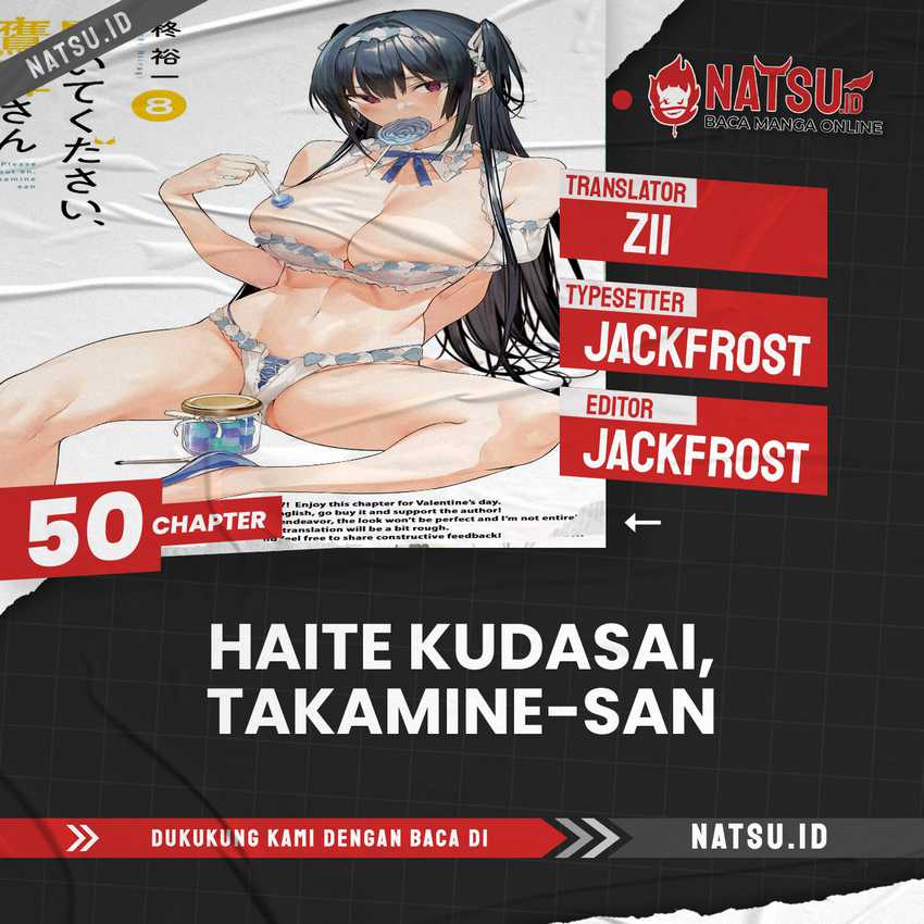 Komik Haite Kudasai Takamine-san Chapter 50 gambar nomor 1