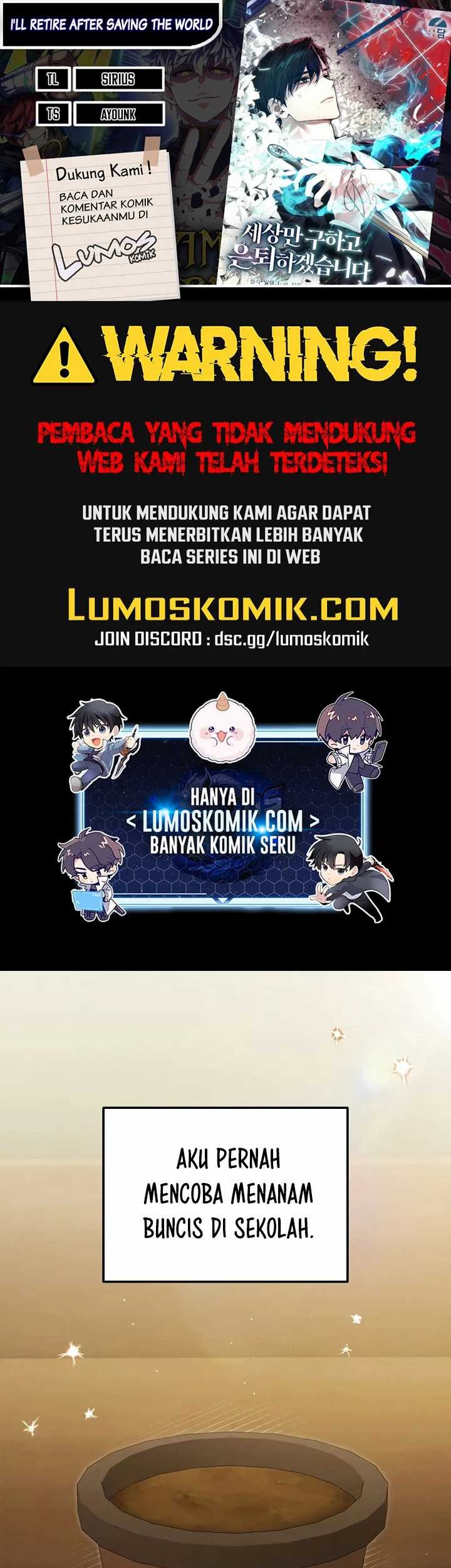 Komik I’ll Retire After Saving the World Chapter 37 gambar nomor 1