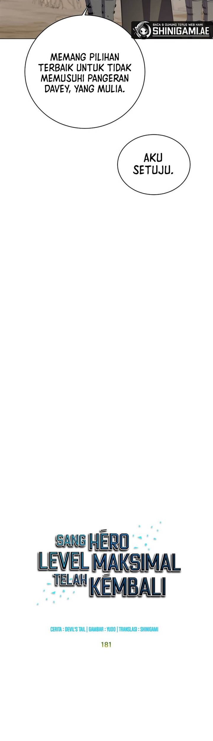 The MAX leveled hero will return! Chapter 181 Gambar 7