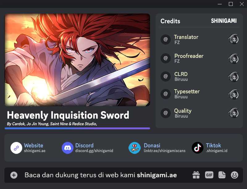 Komik Heavenly Inquisition Sword Chapter 95 gambar nomor 1