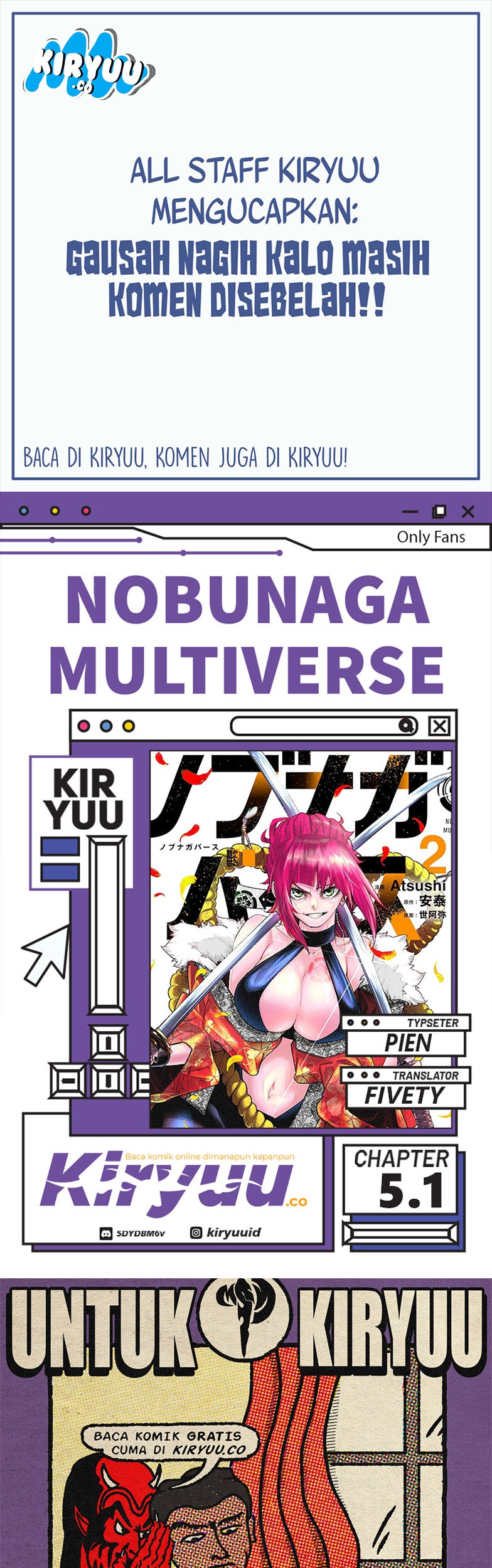 Komik Nobunaga Multiverse Chapter 05.1 gambar nomor 1