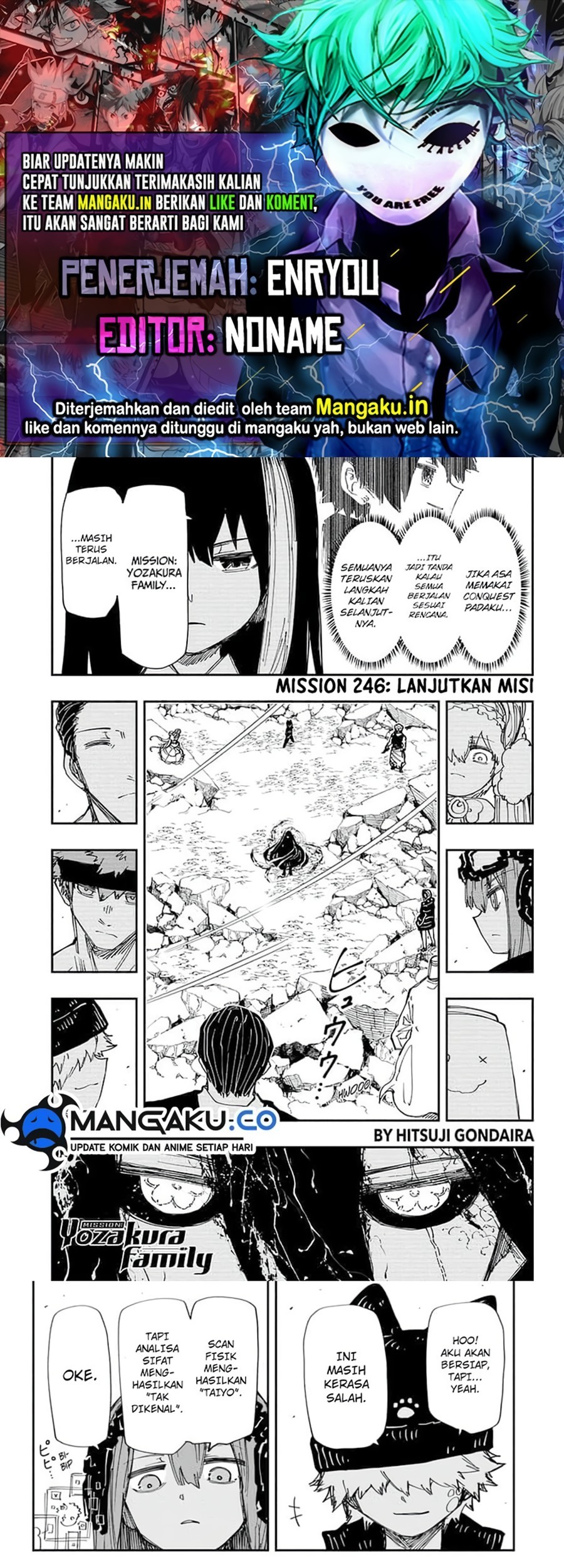 Komik Mission: Yozakura Family Chapter 246 gambar nomor 1