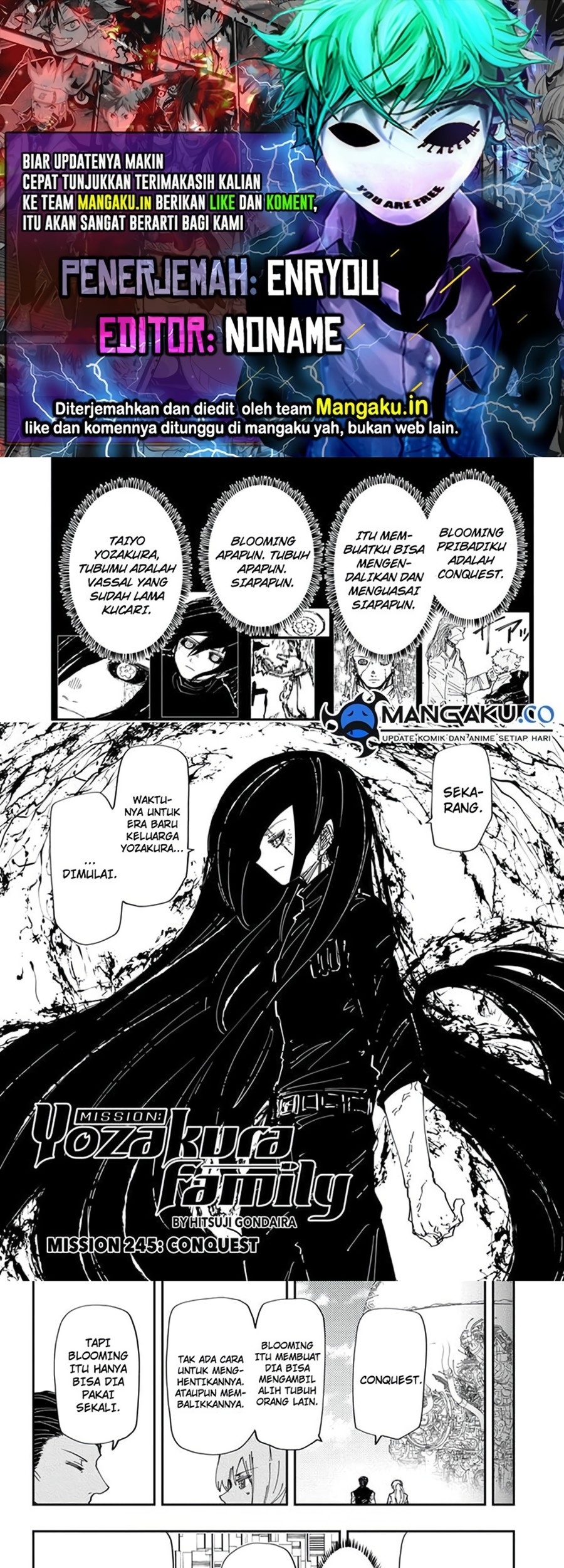Komik Mission: Yozakura Family Chapter 245 gambar nomor 1